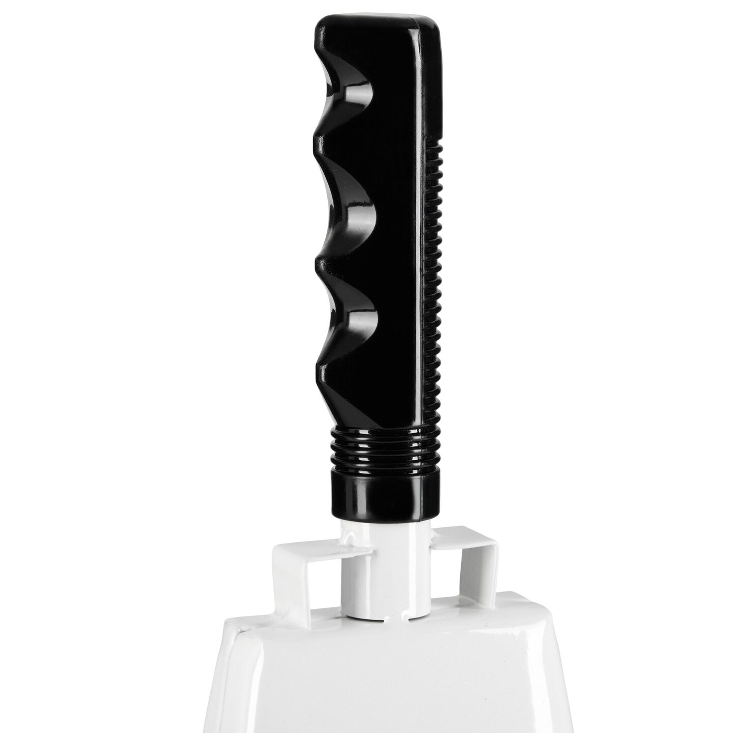 2 Pack 9-inch Cowbells for Sporting Events, Percussion Noise Makers with Handle for Football Games, Stadiums (White)