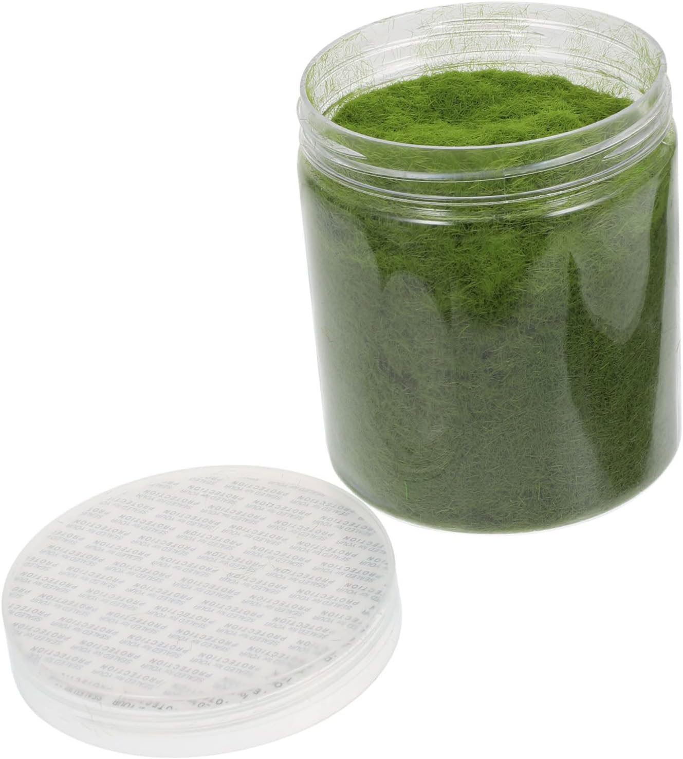 Nylon Simulated Moss, 650ml Artificial Grass Powder, Fake Green Moss for Mini Indoor Flowers and Grass Pots, Green Fake Grass Powder for DIY Mini Fairy Garden Decoration