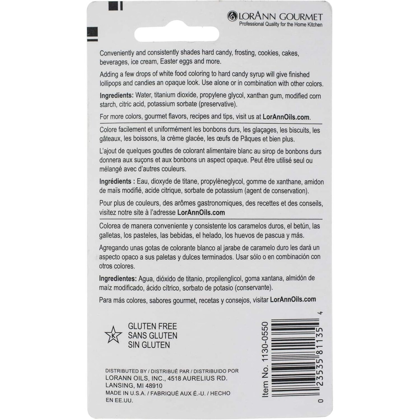White Liquid Food Coloring 1 Ounce