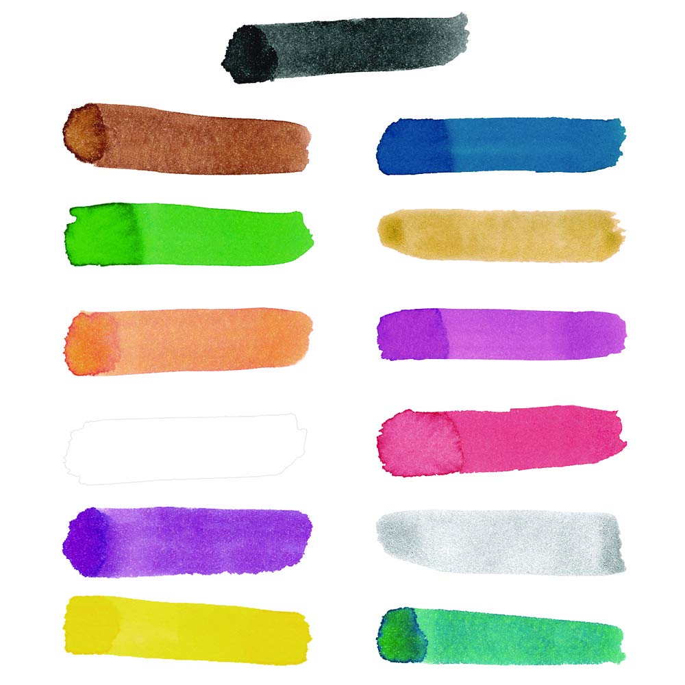 Classic Colors Liquid Watercolor Paint, Art Supplies, Set of 13 - 8oz Bottles in Vibrant Colors, Classroom Projects, Non-Toxic, Easy Wash, School, Craft Supply