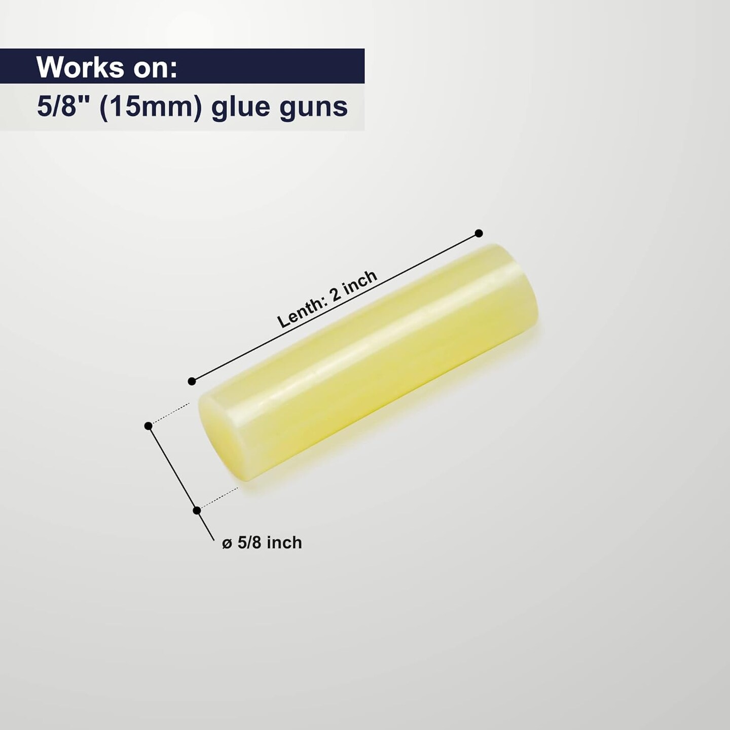 Large Hot Glue Sticks for Glue Gun - 5/8&#x22; X 2&#x22; | High-Strength Hot Gun Sticks Adhesive for Corrugated Materials | Industrial Grade for Packaging &#x26; Woodworking | Pack of 1417