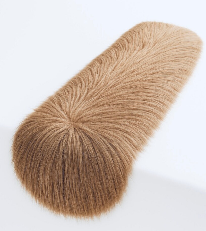 FabricLA Faux Fur Accent Cut with Rounded Edges for Holiday & Christmas Décor