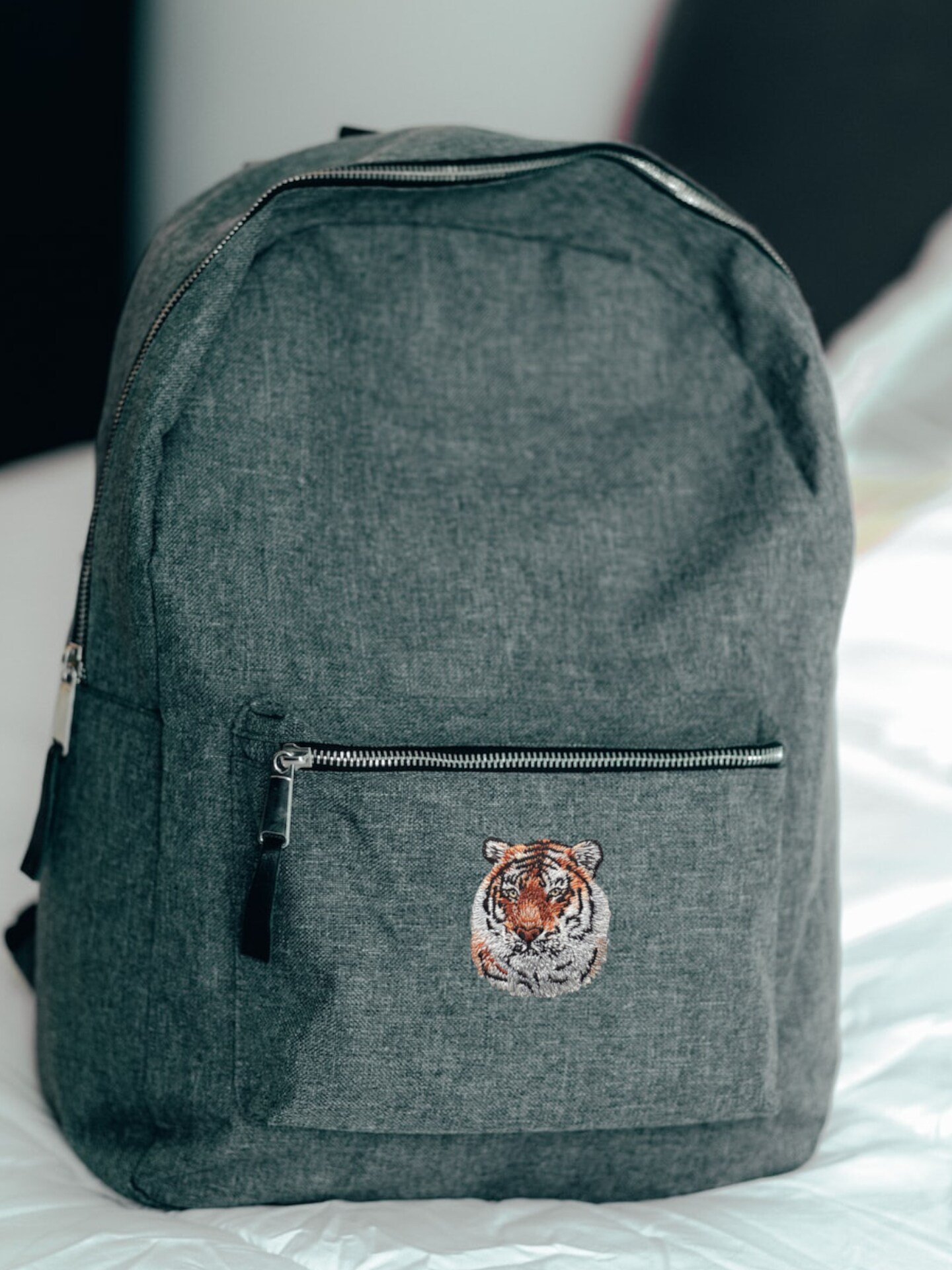 Tiger Head, Realistic Animals, Embroidered, Iron on Patch