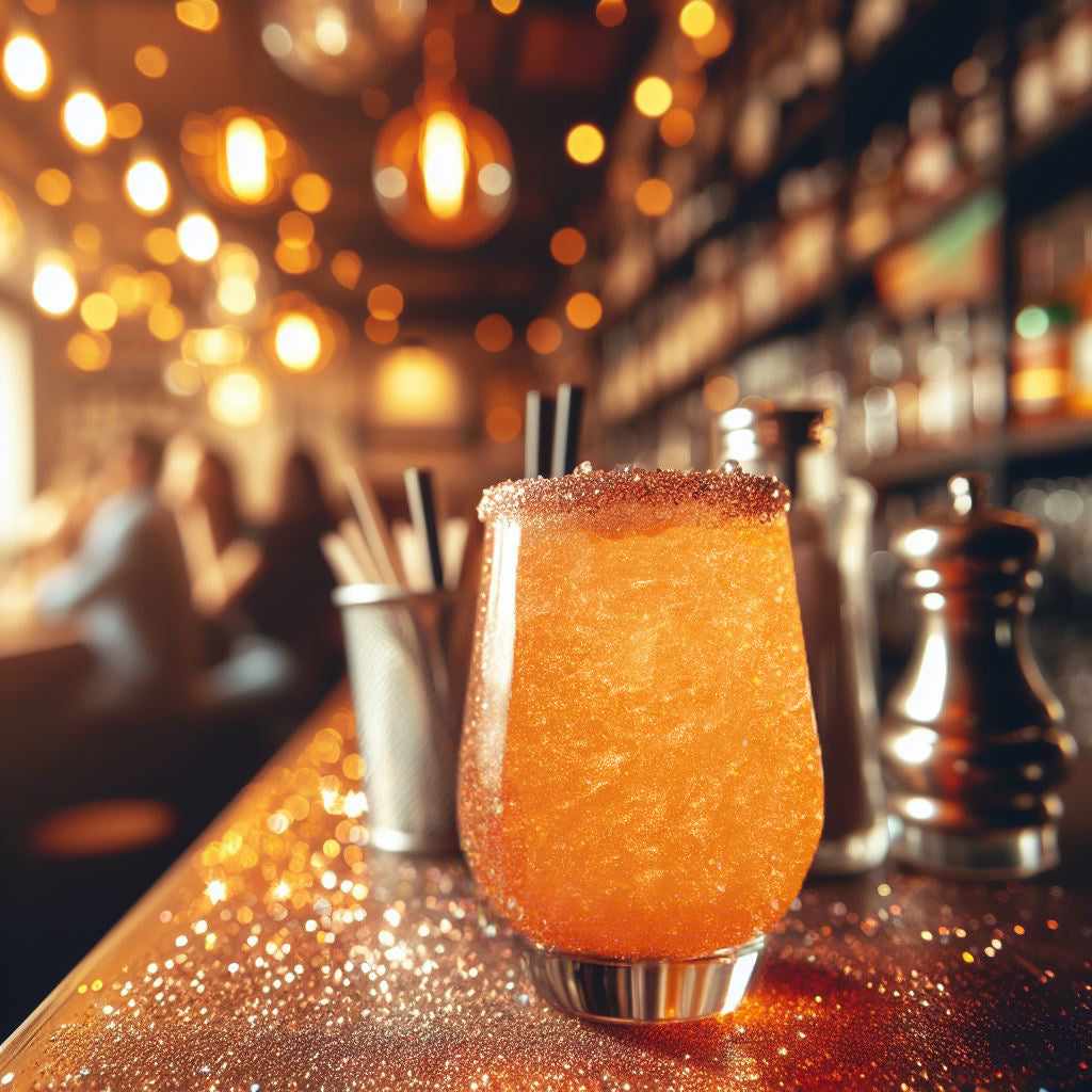 Brew Glitter - Orange Color Changing Edible Drink Glitter (4g, Mini Spray Pump) for Beer, Cocktails and Beverages