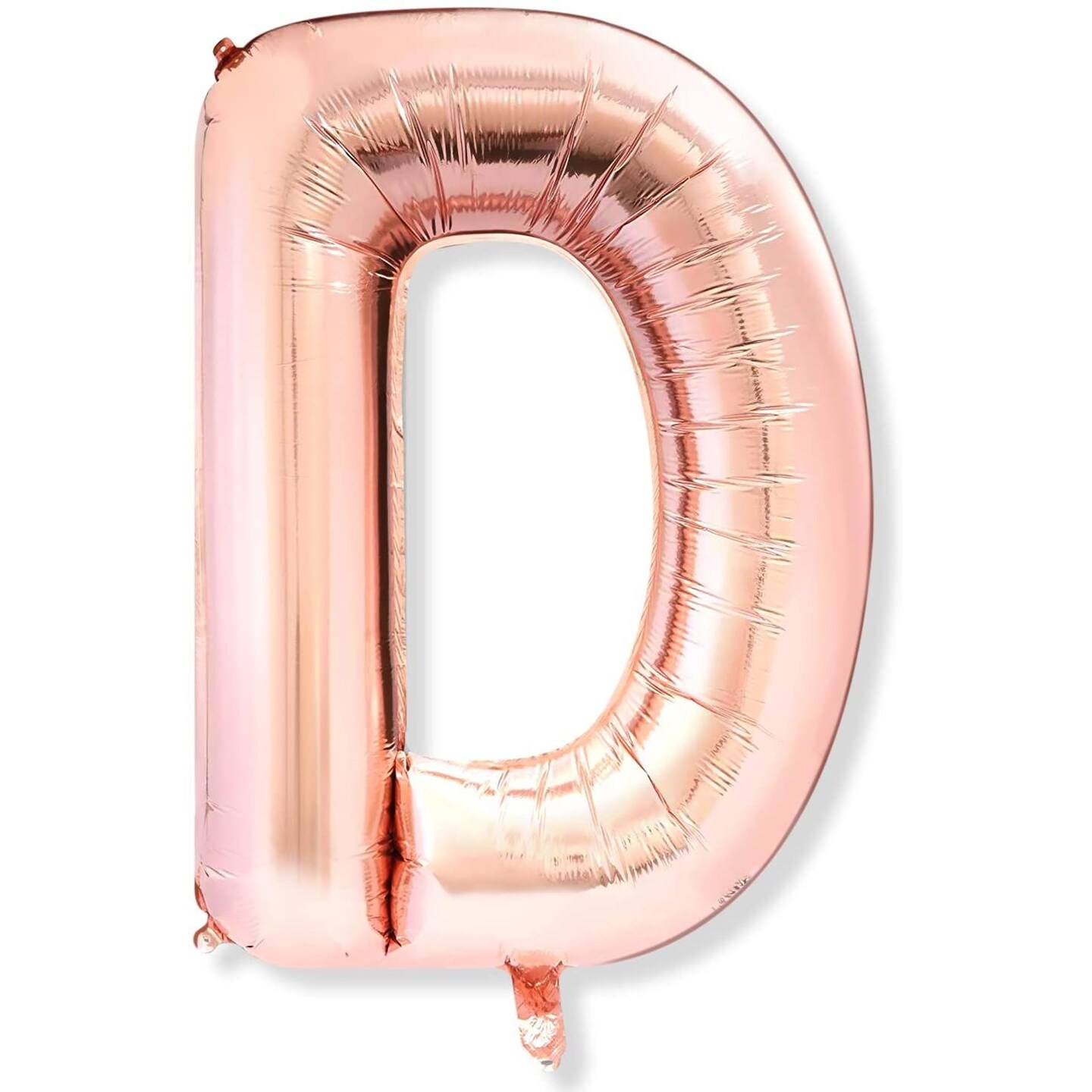 Rose Gold Foil Letter D Party Balloons (40 in, 2 Pack)