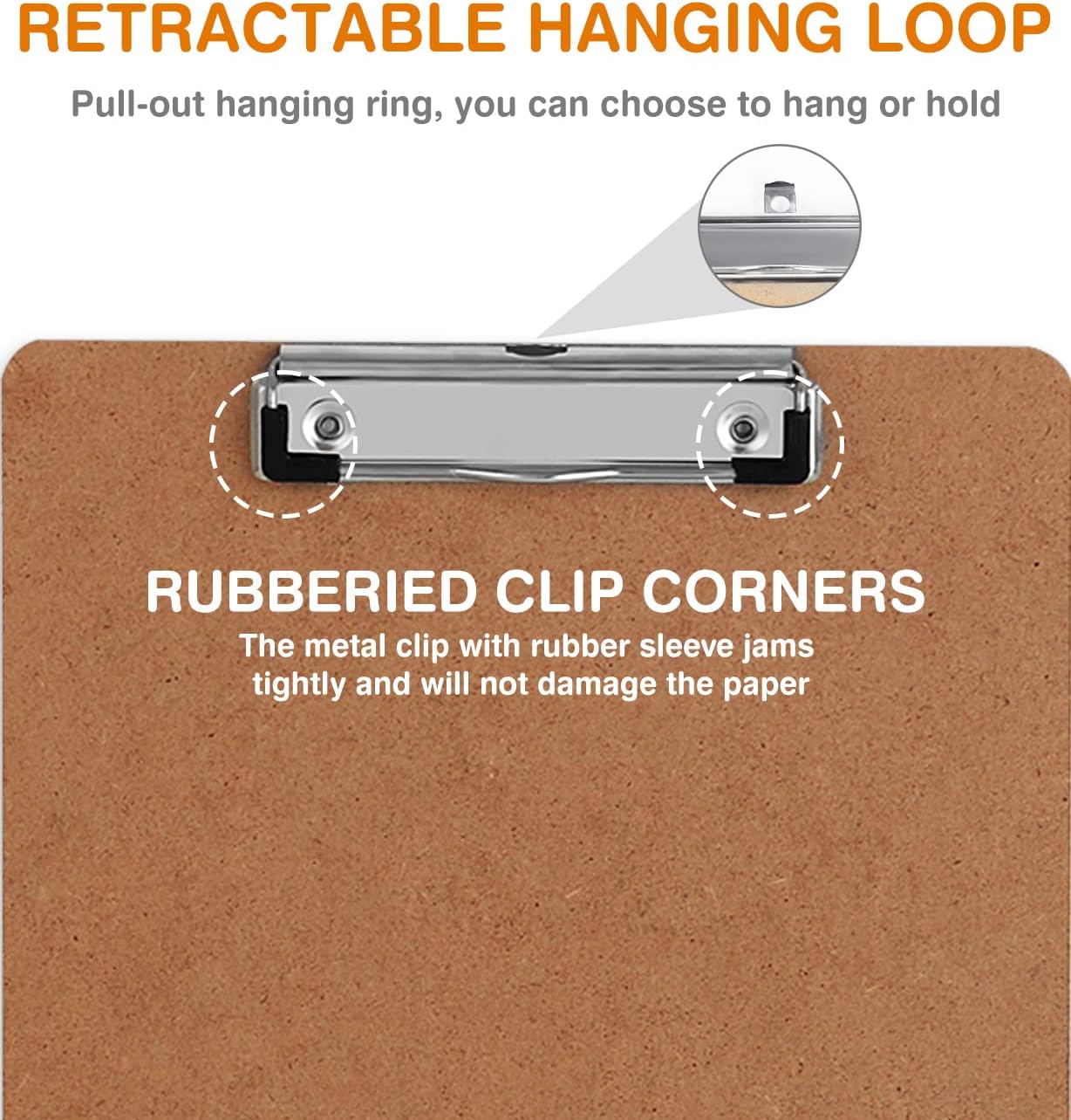 Clipboards, 25 Pack Hardboard Office Clipboards Low Profile Clip Standard A4 Letter Size, ECO Friendly