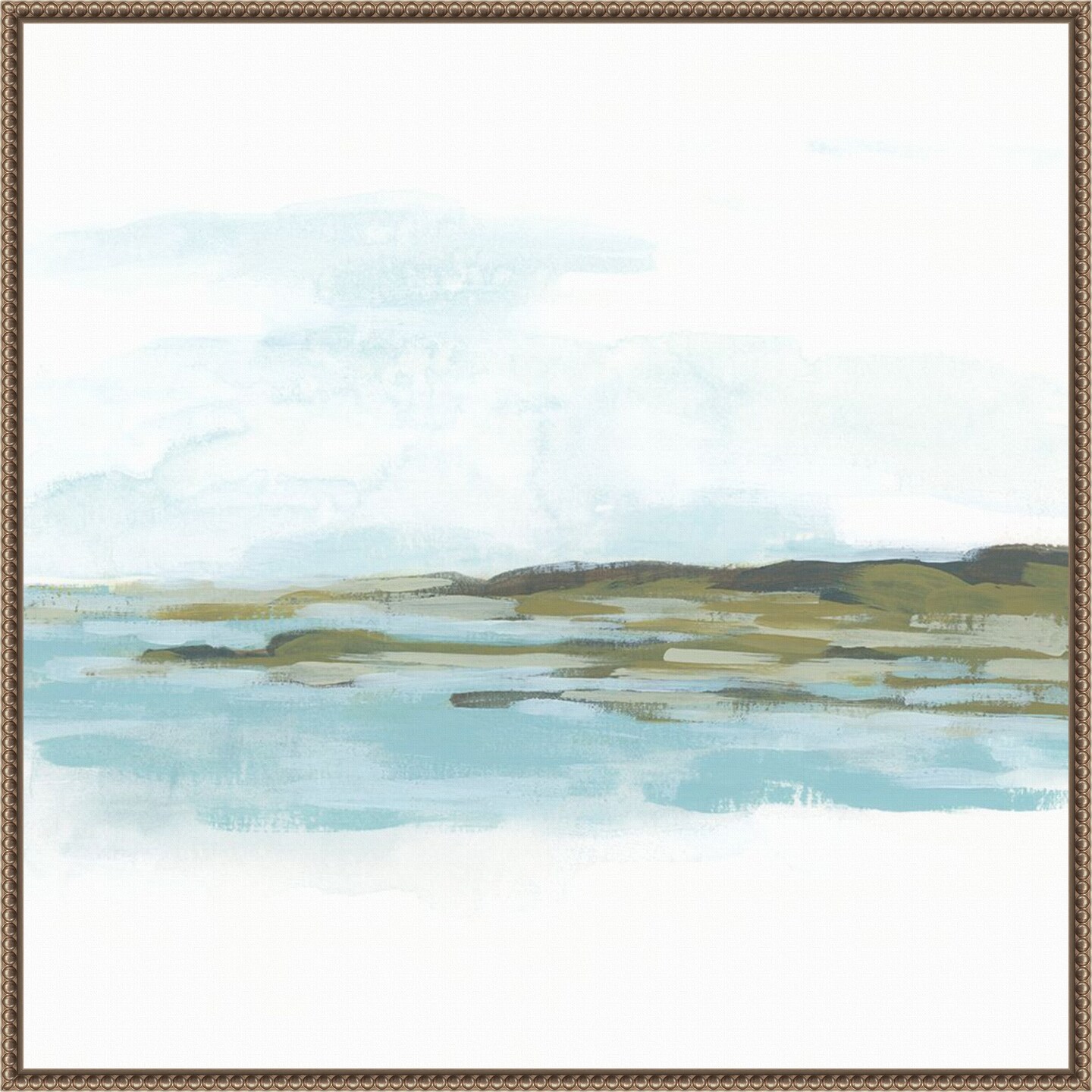 Shoreline Cameo II by June Erica Vess Framed Canvas Wall Art