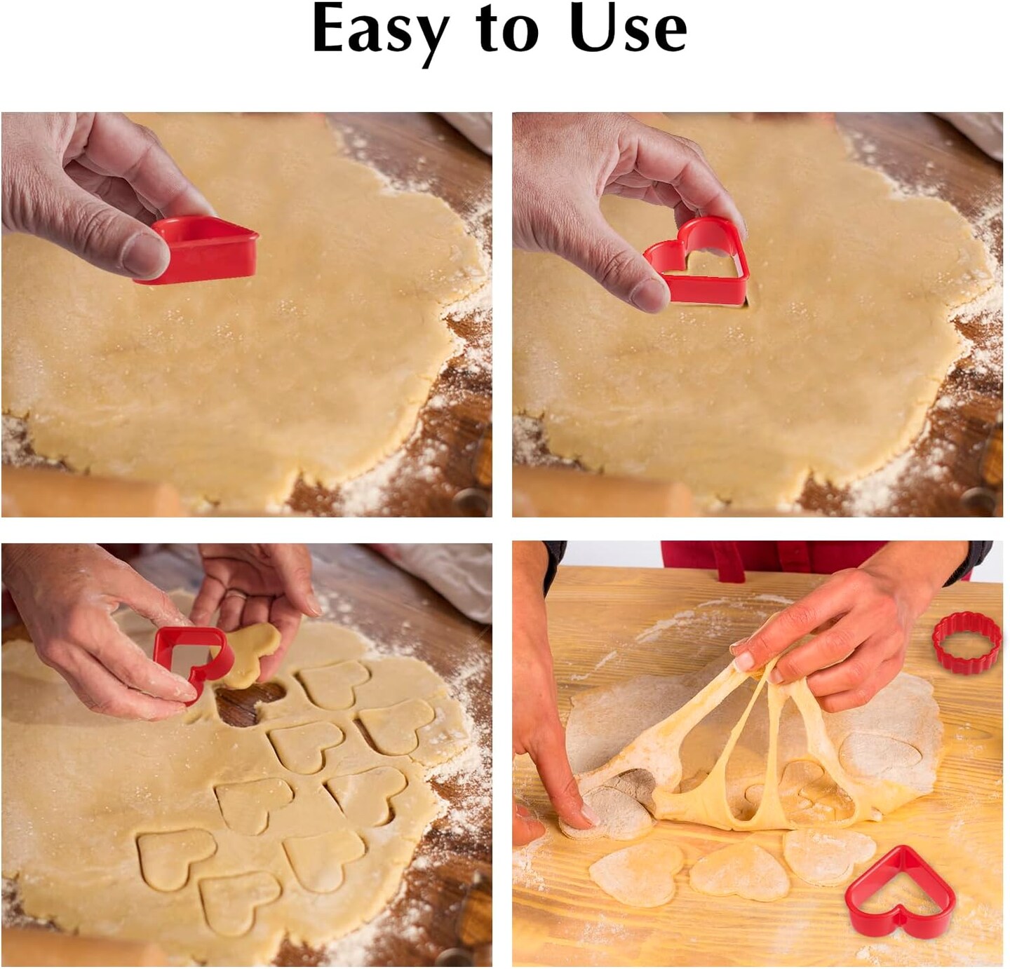 Cookie Cutter Set 24 Pieces Pancake Maker Supplies 2 Inch