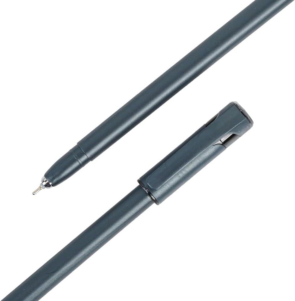 Gel-Ball Hybrid Ink Semi-Gel Pens, Features of Gel pen &#x26; Ballpoint pen Combined in It, Black 12 pack,0.7mm