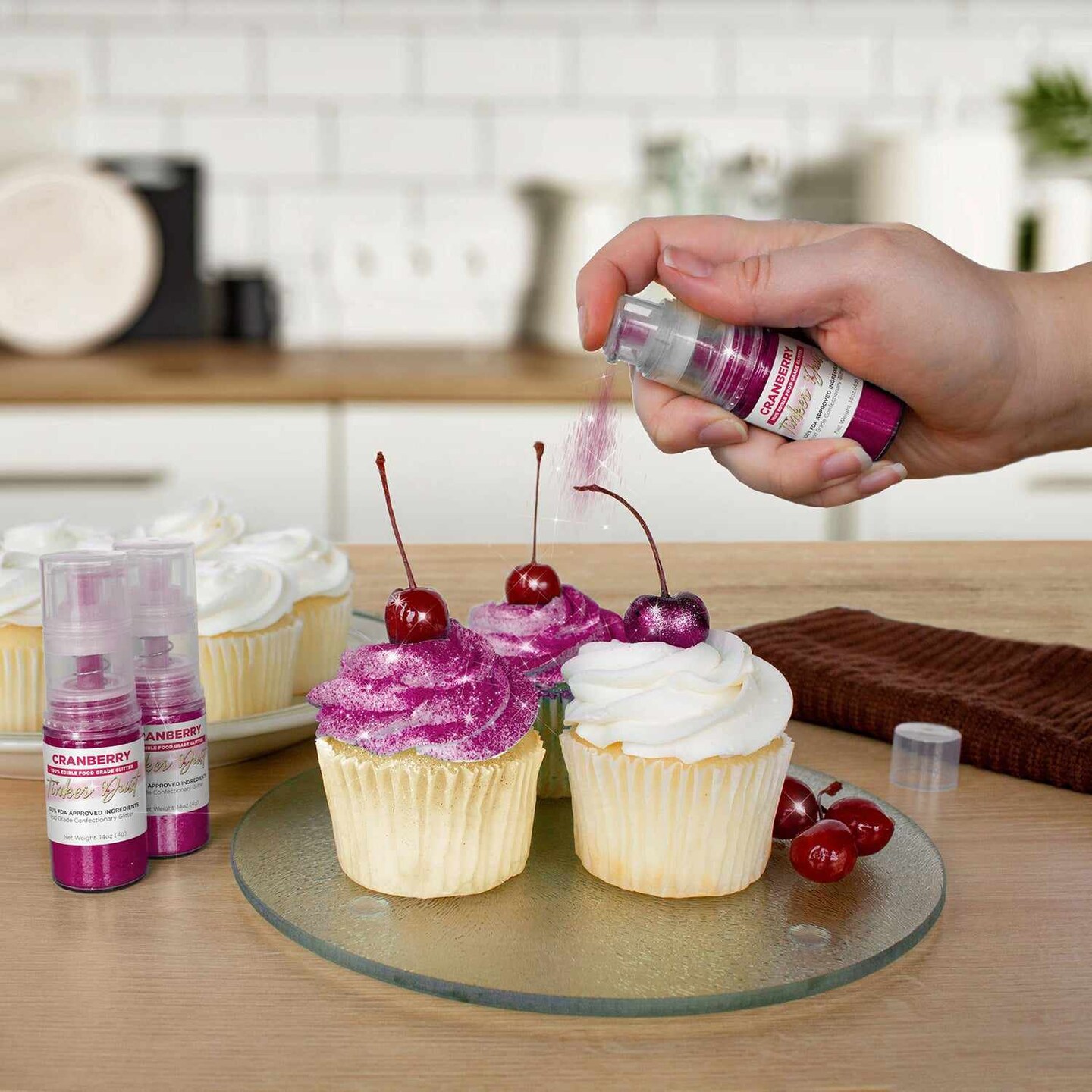 Cranberry Tinker Edible Glitter Spray 4g Pump | Tinker Dust&#xAE;