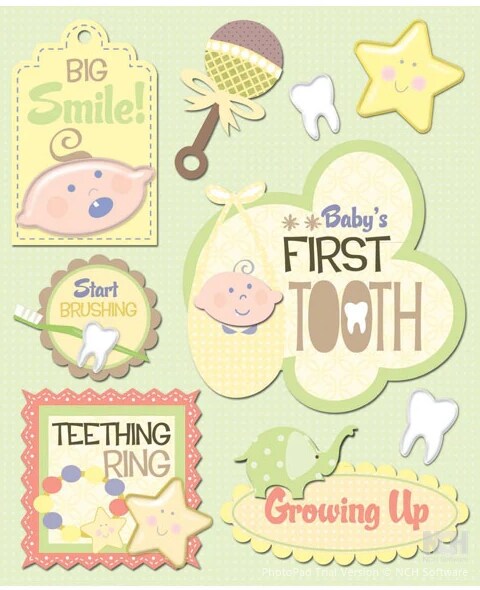 Life's Little Occasions Baby's First Tooth Dimensional Stickers | Michaels