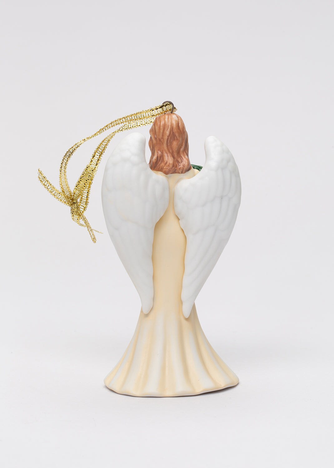 Ceramic Angel With Wreath Ornament, Home Décor, Gift for Her, Gift for Mom, Religious Décor, Christmas Décor