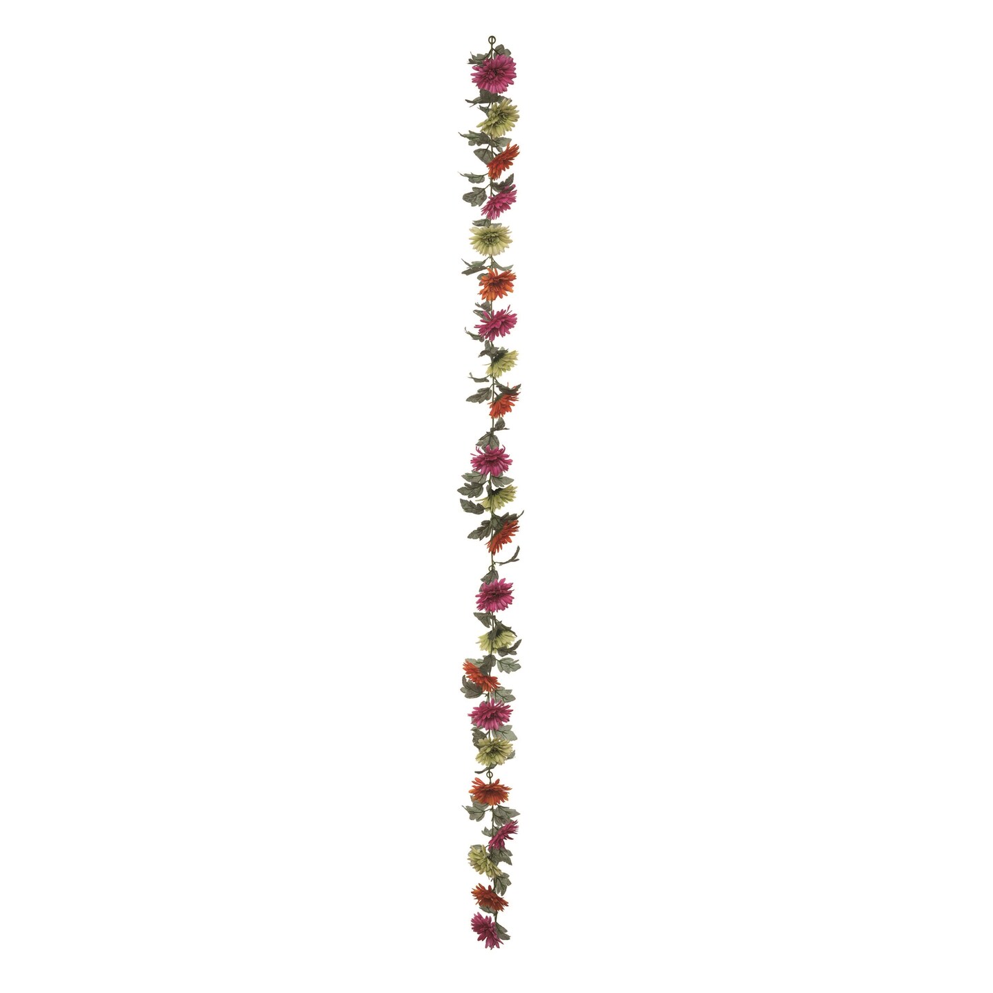 Transpac Multicolor Spring Bright Daisy Garland - 70.87" Fabric Floral Swag, 2.8" Height, Indoor Tabletop Decor, Spring Season
