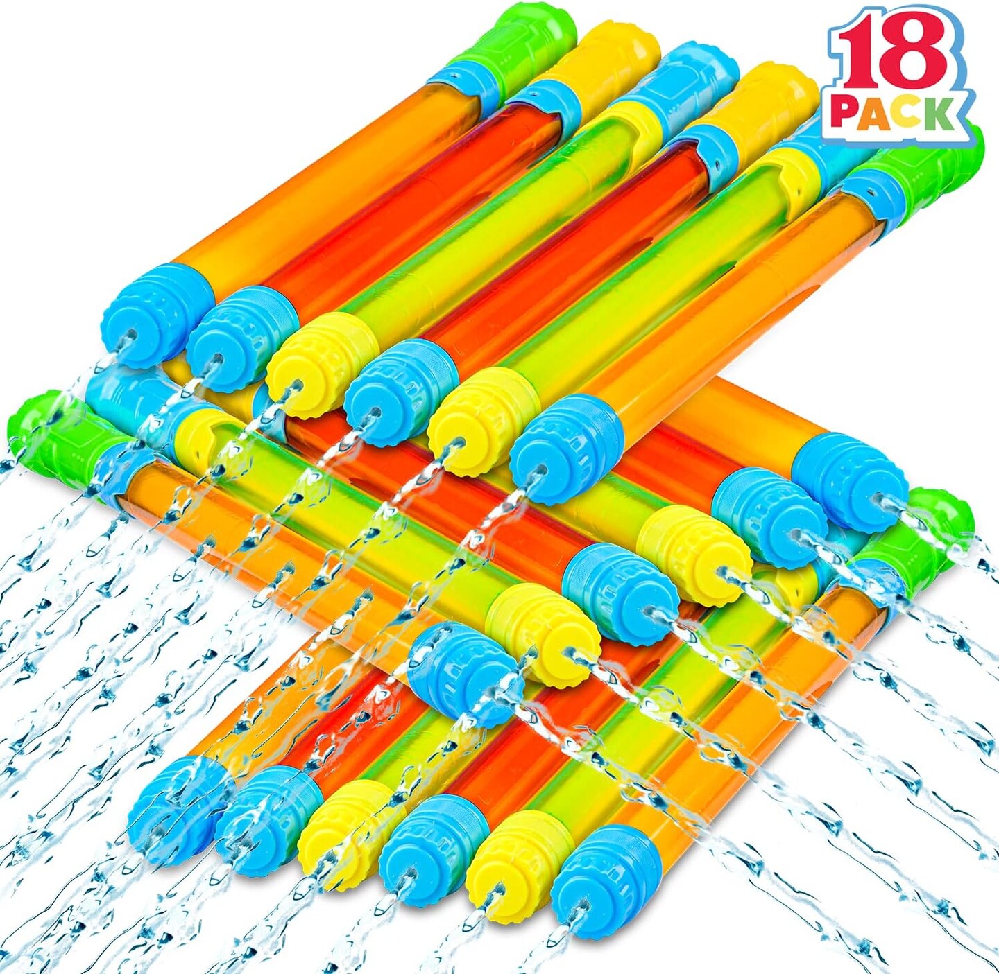 18 Pack 16.5&#x27;&#x27; Water Gun,Super Soaker Blaster Squirt Guns, Bulk Summer Outdoor Swimming Pool, Backyard, Beach Water Game Fighting Play Pool Toys