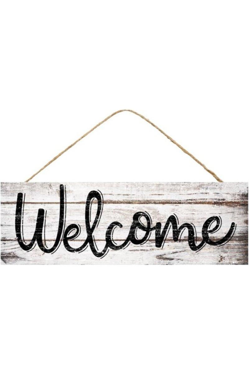 15&#x22; Wooden Sign: Welcome