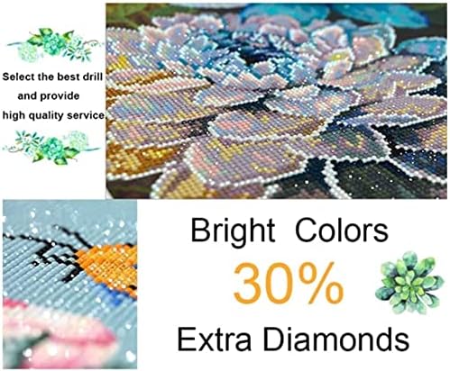 Diamond Painting Kits for Adults, Colorful Flower 5D DIY Diamond Art Kits