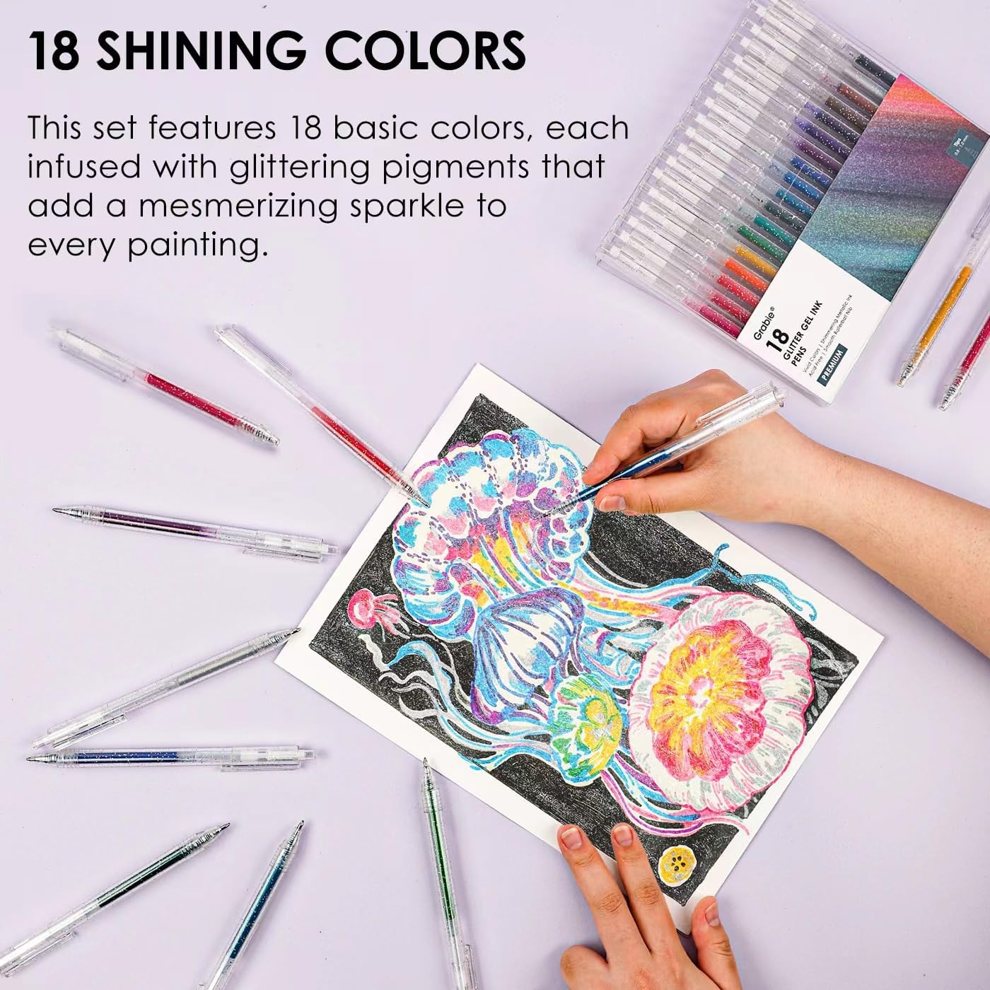 Color Art What Are The Best Gel Pens For Coloring Glitter Gel Pens