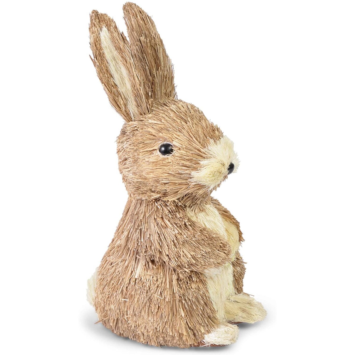 Juvale 7.9-Inch Sisal Easter Bunny Figurine, Spring Decor, Rustic Easter Table Accent, Charming Rabbit Decoration for Home, Seasonal Centerpiece for Shelves, Mantels, and Indoor Displays