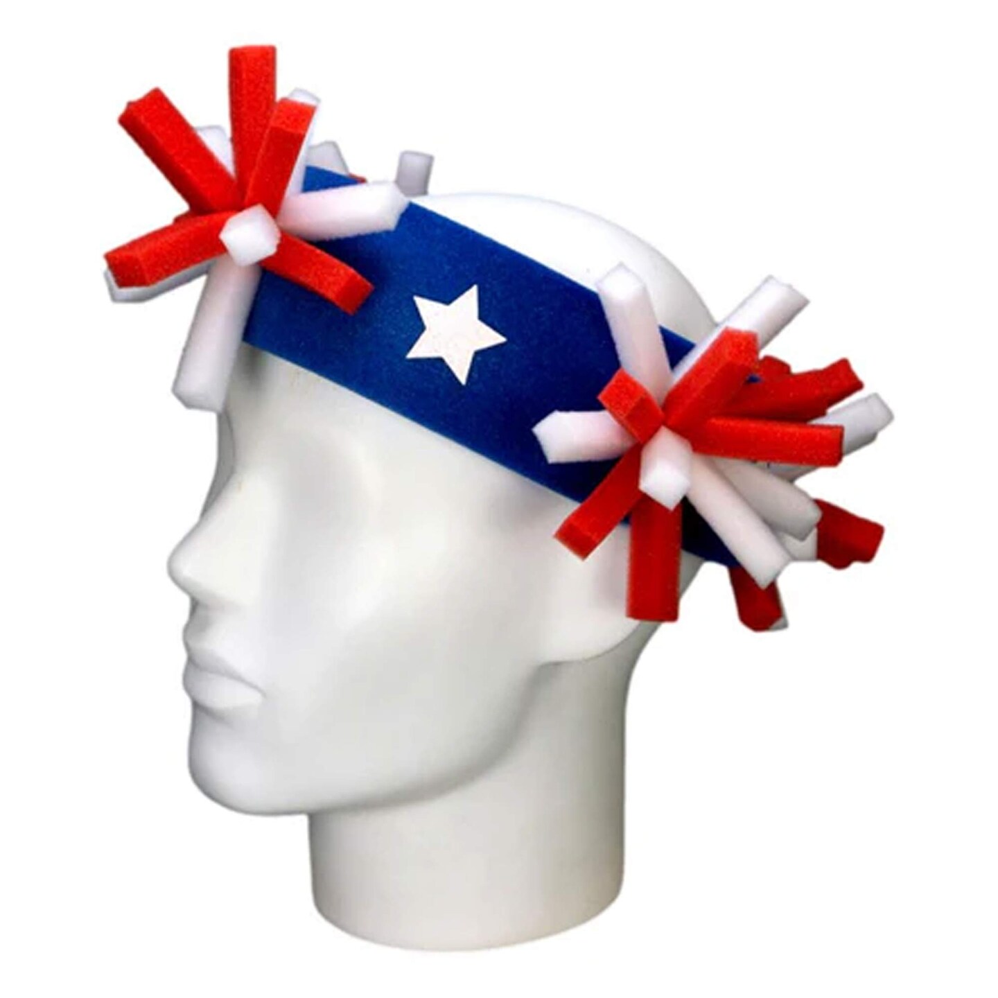 USA Pompoms Headband Fun &#x26; Patriotic Party Accessory