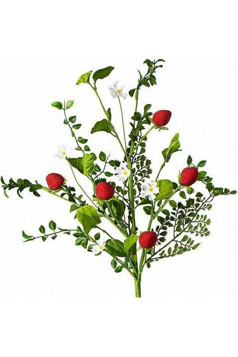 28&#x22; Strawberry &#x26; Fern Spray