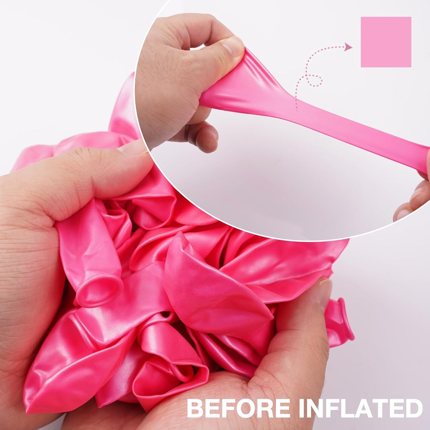 Light Pink Balloons, 120 pcs 5 Inch Pearl Light Pink Balloons, Pink Balloons