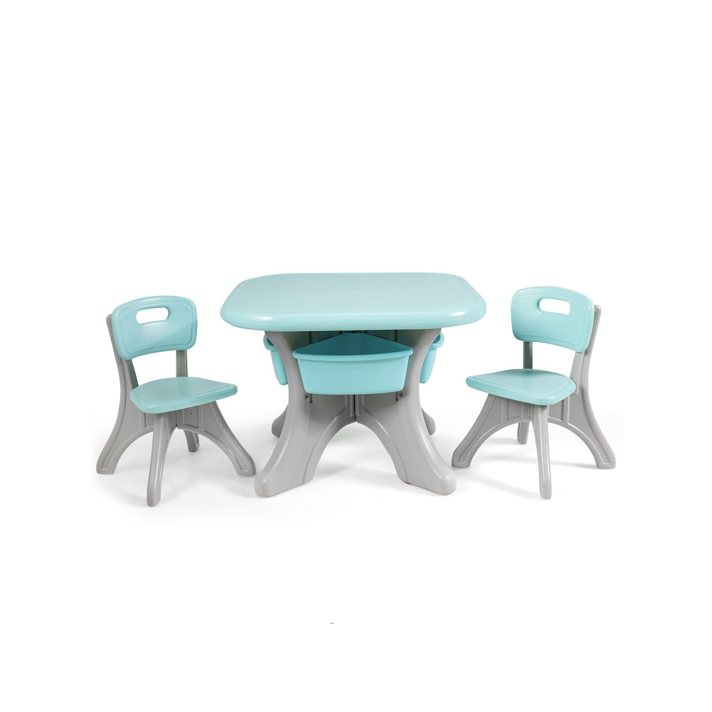 Kids Activity Table and Chair Set Play with Storage