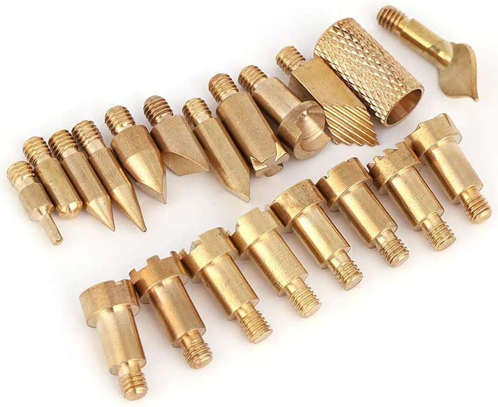 23-Piece Pyrography Tip Set – Wood Burning Tool Tips for Carving & DIY Crafts.