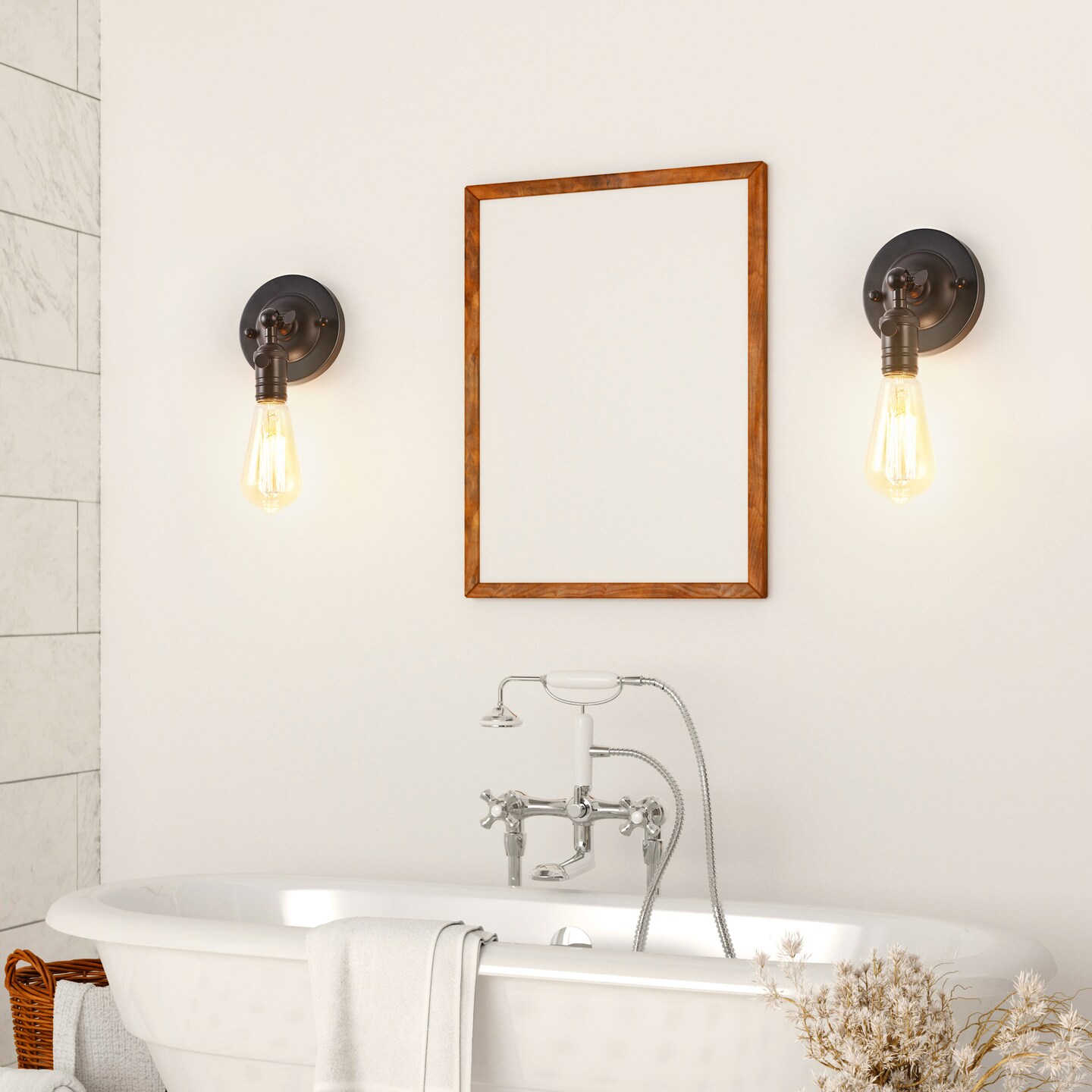 1/2/4pcs Industrial Wall Sconce – Adjustable 180° Black Hardwired Fixture with UL Certification – Vintage Candlestick Lighting for Farmhouse, Bedroom, Office