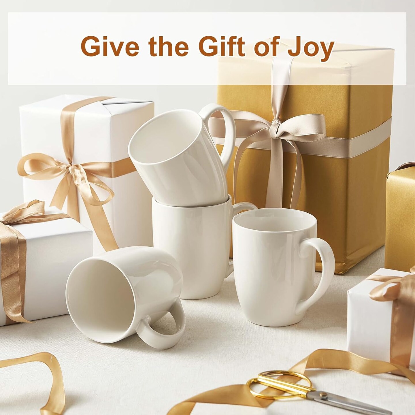 Coffee Mugs Set of 6, 18 Ounce Ceramic Coffee Cups
