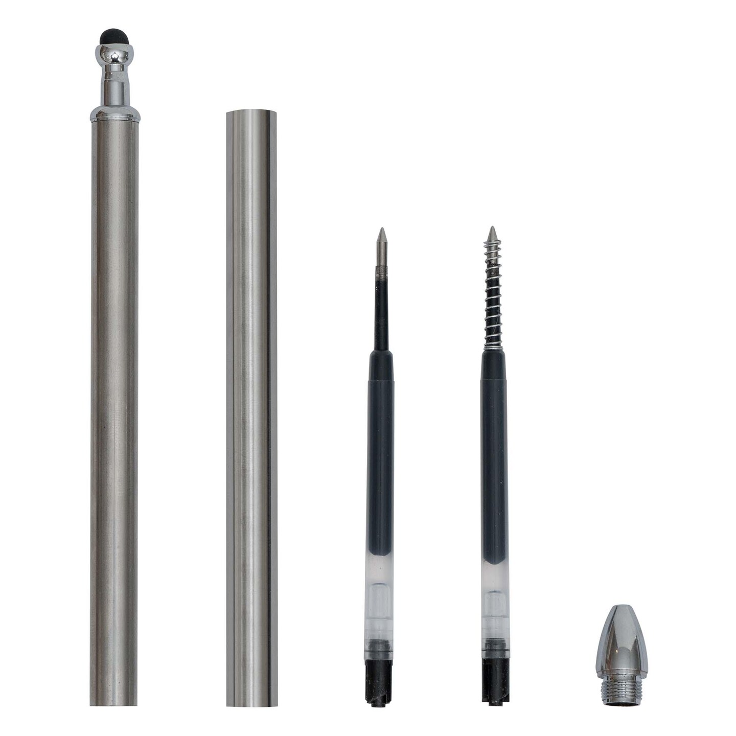 Makerflo 72 Pieces Craftable Stainless Steel Pens and Blanks for Epoxy, Vinyl, and Hydro-Dipping DIY Projects - Black Ink Gel Pens for Crafting &#x26; Gifting - Not for sublimation