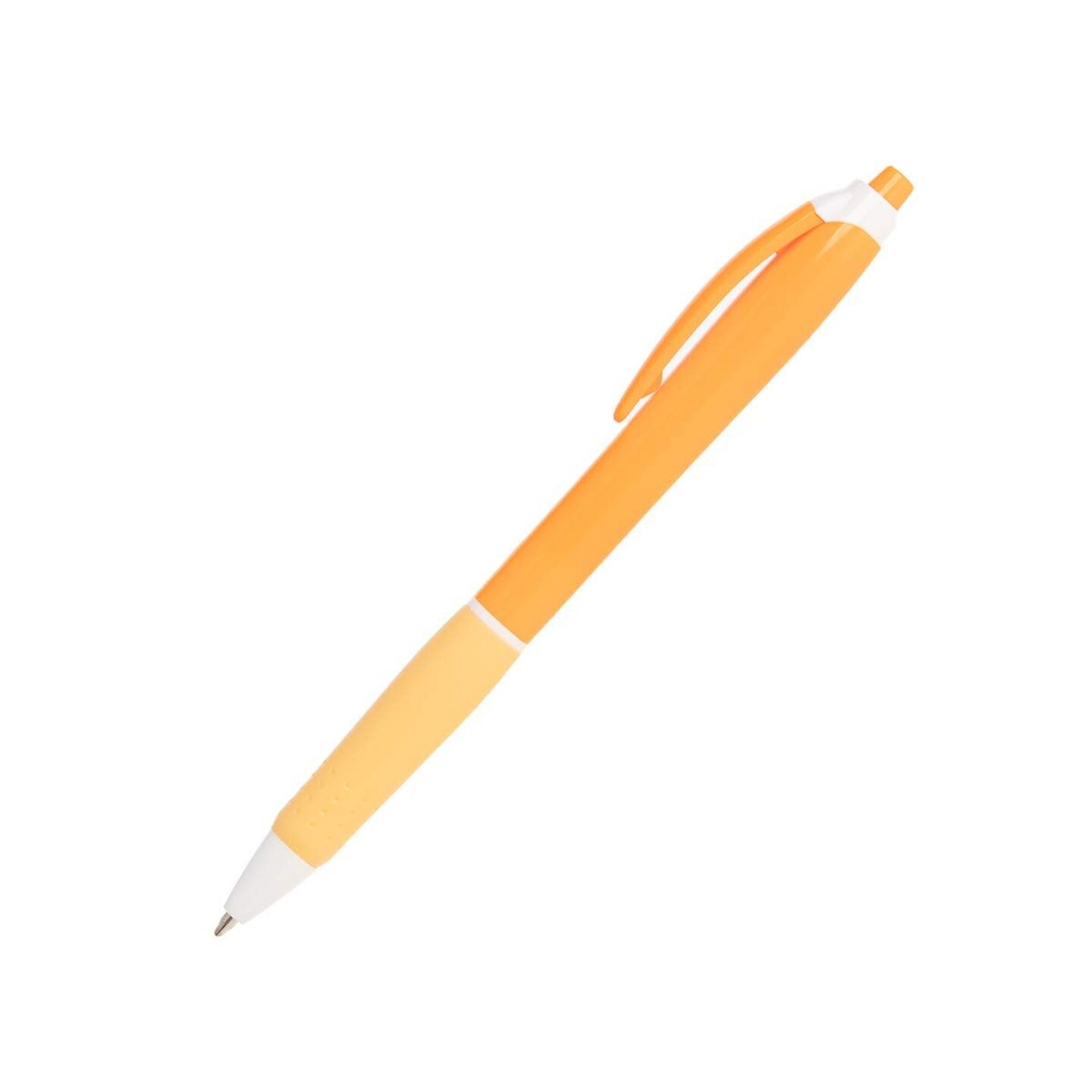 Simply Genius Pens in Bulk - 100 pack of Office Pens - Retractable Ballpoint Pens in Black Ink - Great for Schools, Notebooks, Journals &#x26; More (Orange, 100pcs)