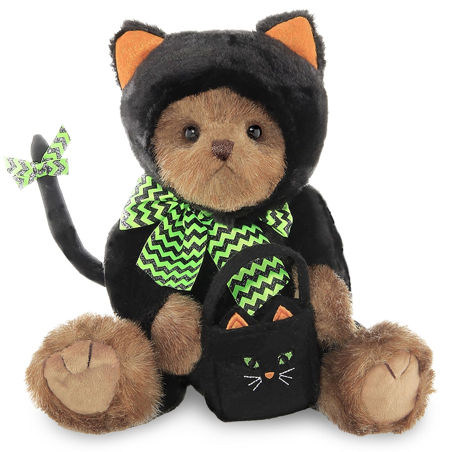 Bearington Midnight Magic Halloween Plush, 12 Inch Stuffed Animals Halloween Teddy Bear, For Ages 3-14