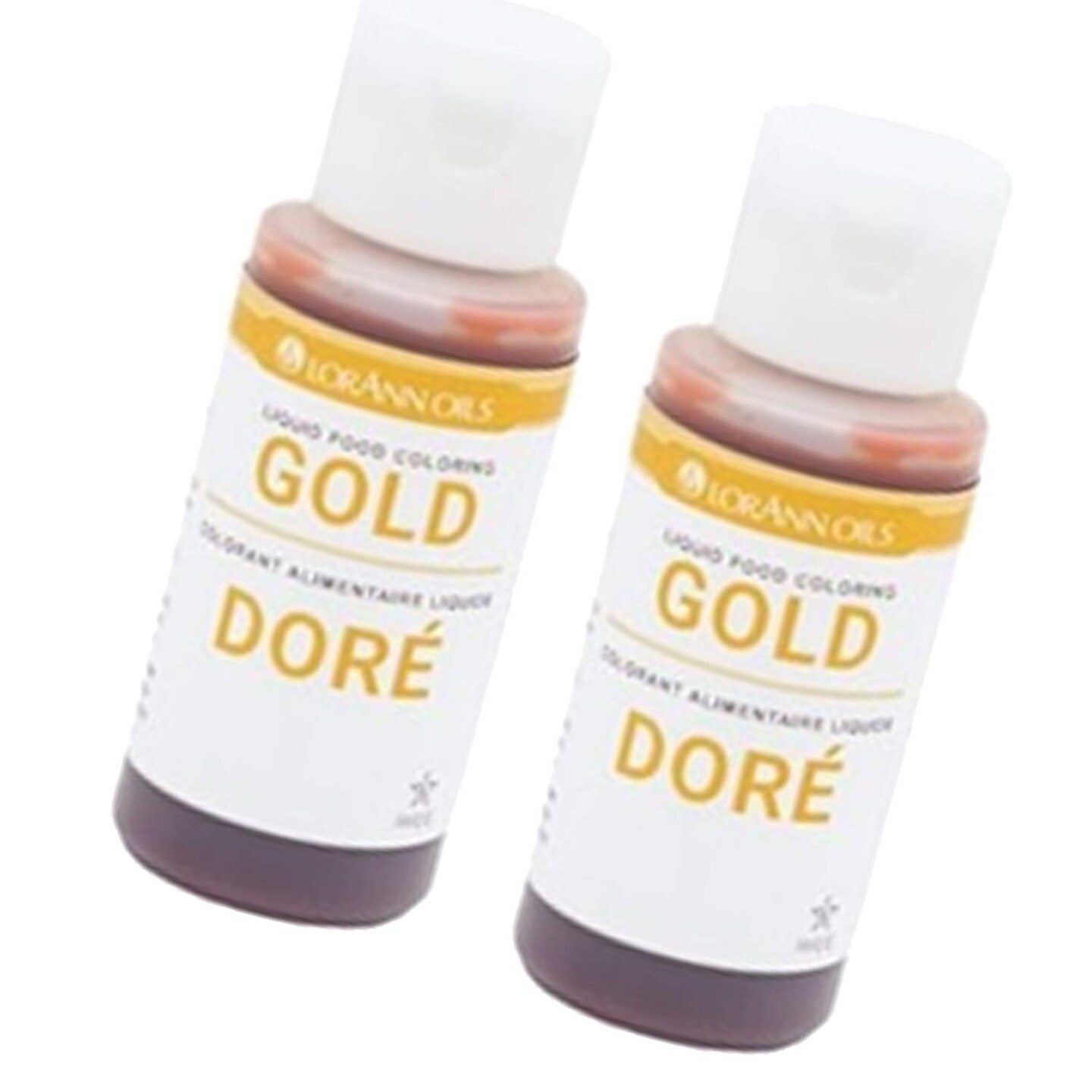 Gold Liquid Food Coloring 1 Ounce for Baking and Decorating