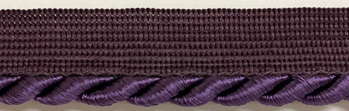 Large Twist Cord with Lip Piping Trimming - 6 Yards - Many Colors Available!