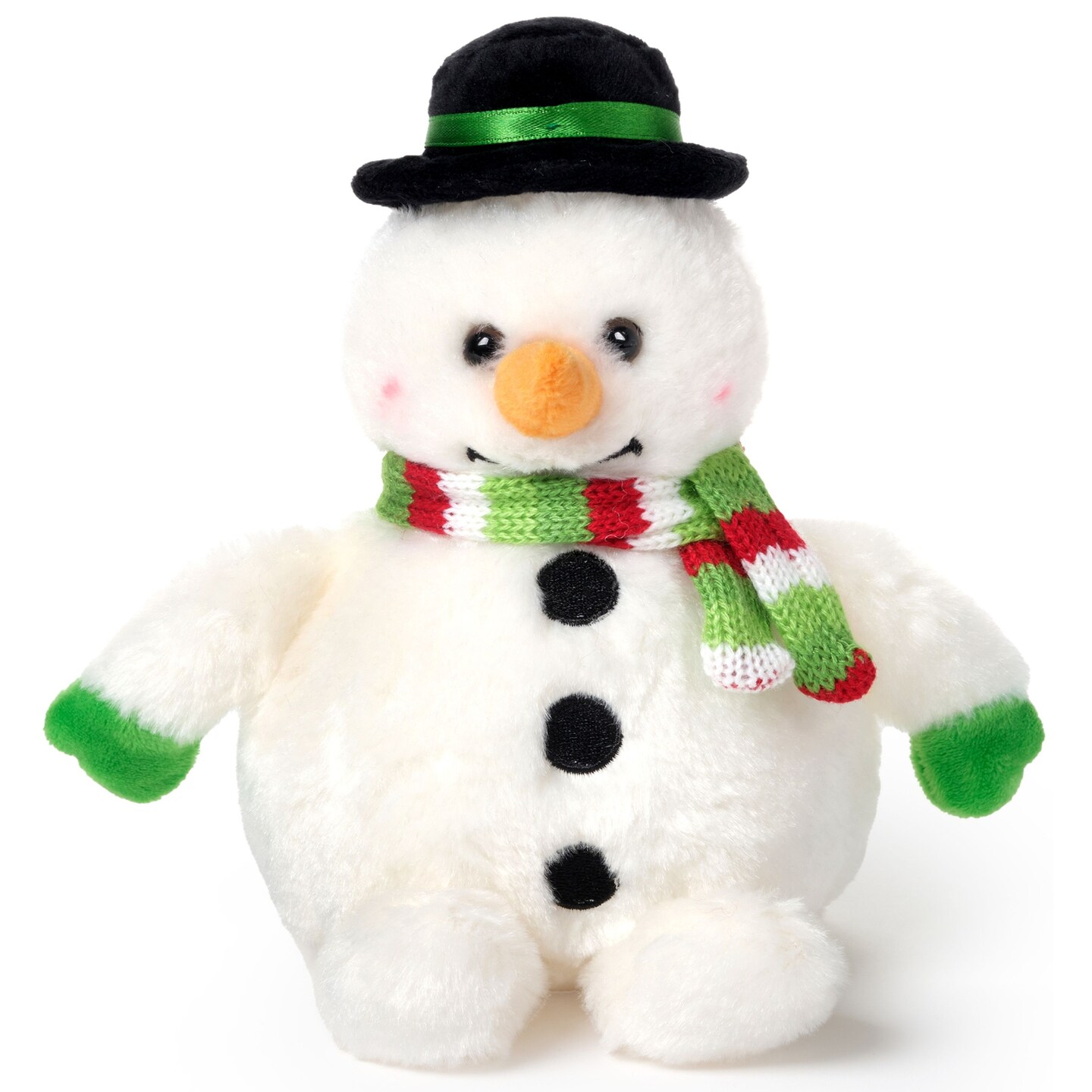 Bearington Snowball The Plush Snowman, Stuffed Snowman, 7 Inch Christmas Plushies, Ideal Christmas Stuffed Animals Gift for Toddlers, Kids &#x26; Teens