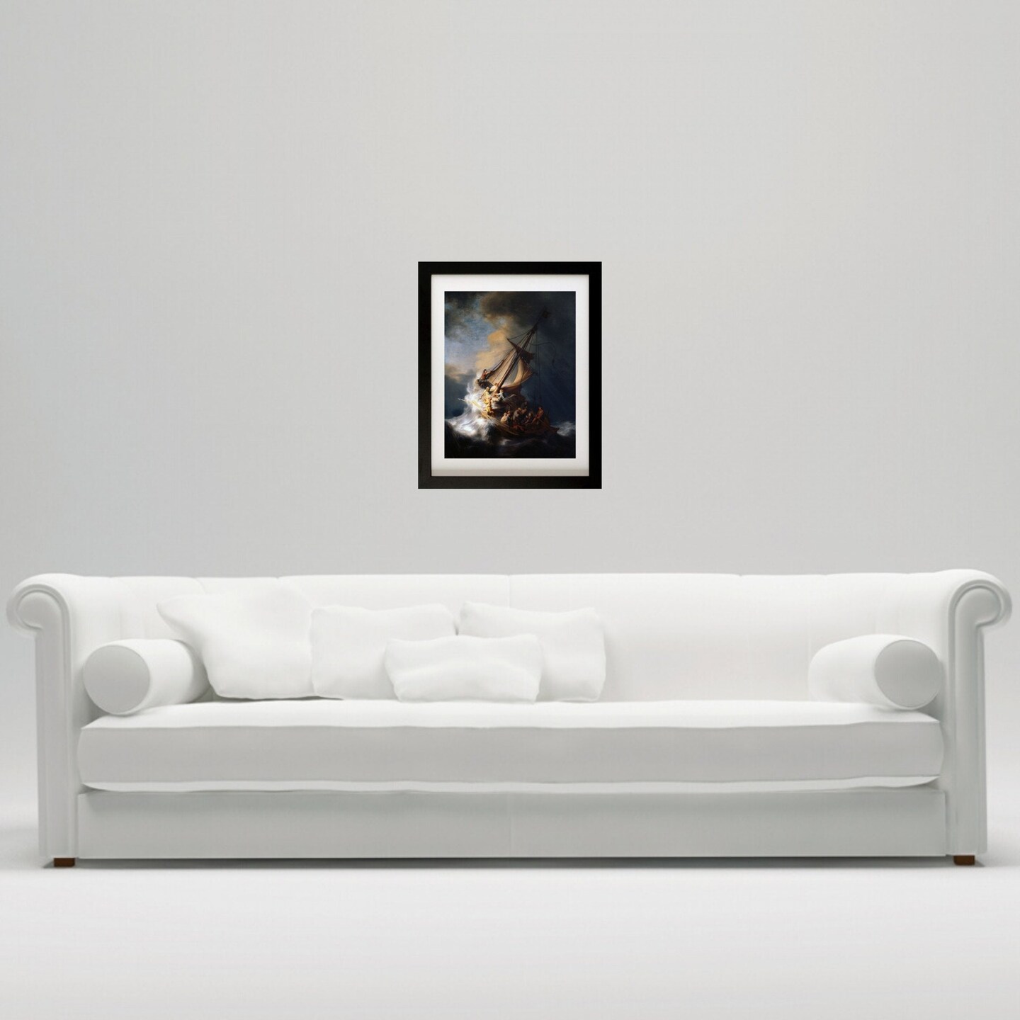 Rembrandt Christ In The Storm On The Sea Of Galilee Framed Art Print