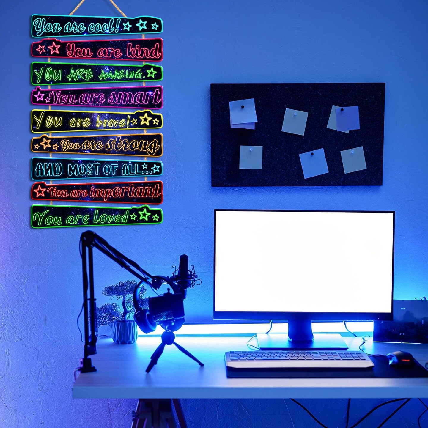 Gaming Wall Decor Game Room Wood Art Sign for Boys Room Decoration You Are Quotes Sign Neon Inspirational Wall Sign Gamer Hanging Plaque for Kids Gift Bedroom Playroom Teen Boy Gifts Wall Decor