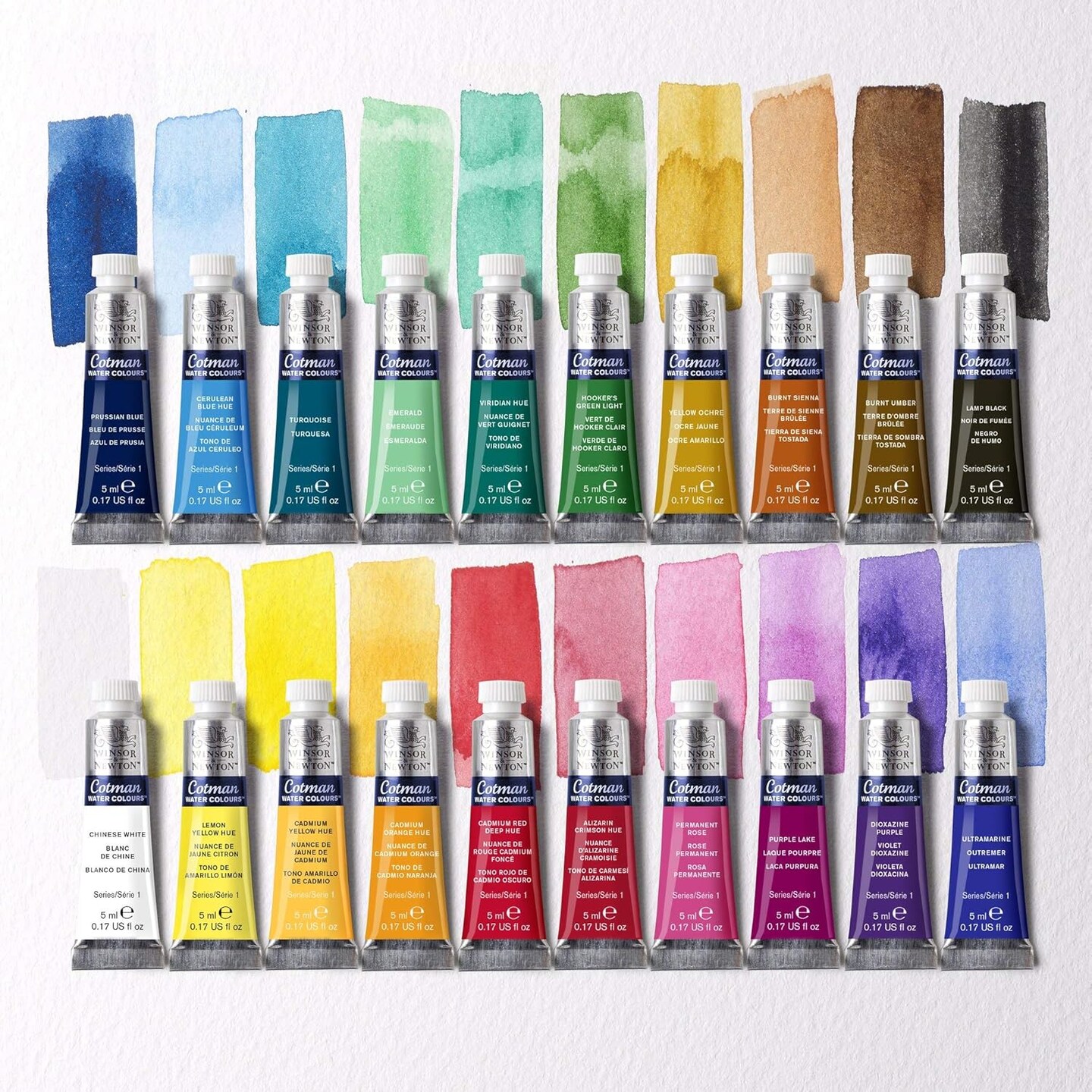 Cotman Watercolor Paint Set, 20 Colors, 5ml (0.17-oz) Tubes