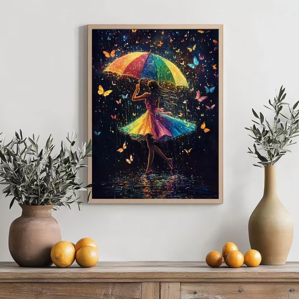Diamond Art Kits for Adults Full Drill Round Diamond Painting Kits for Beginners Craft Kits for Home Wall Decor Gifts