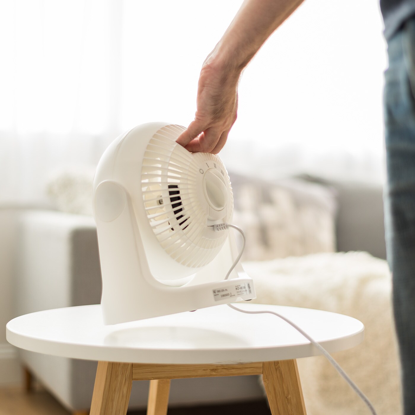 IRIS WOOZOO Circulator Fan, 5.5&#x22; Blade, White