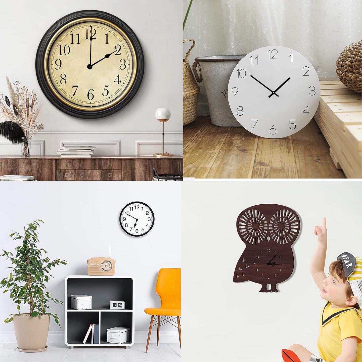 Large Wall Clock 12888 Movement Replacement, I Shaft High Torque Clock Parts, Quartz Clock Mechanism Battery Operated, Giant Wall Clock Motor Repair DIY(DW-12888-I, with 4 Packs Clock Hands)
