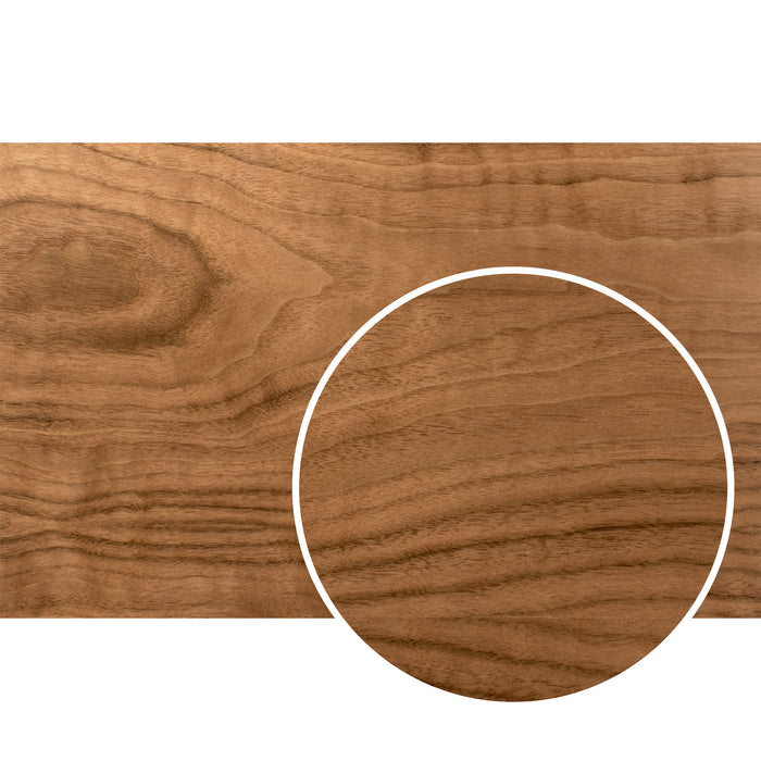 6mm or 3mm, 12”x19” Premium Unfinished or Finished Two Sided with MDF Core, Glowforge Ready | Walnut, Cherry, Maple, Red Oak, White Oak, Alder, Pine, Cedar, Sapele, Mahogany, Hickory, Bamboo