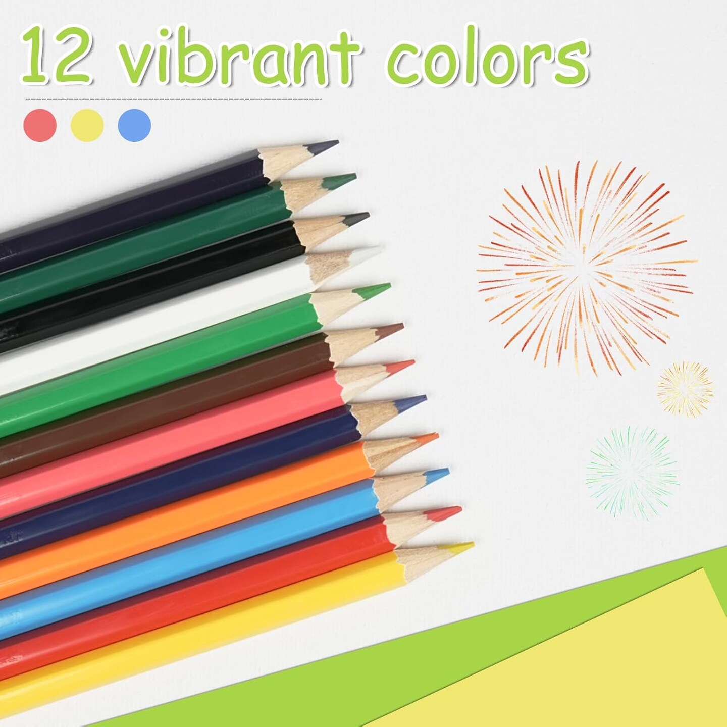Colored Pencils Bulk 12 Assorted Colors Coloring Pencils Set for Kids Adults Drawing Pencils for Sketch, Woodcase Lead Pencils Arts 240 Count