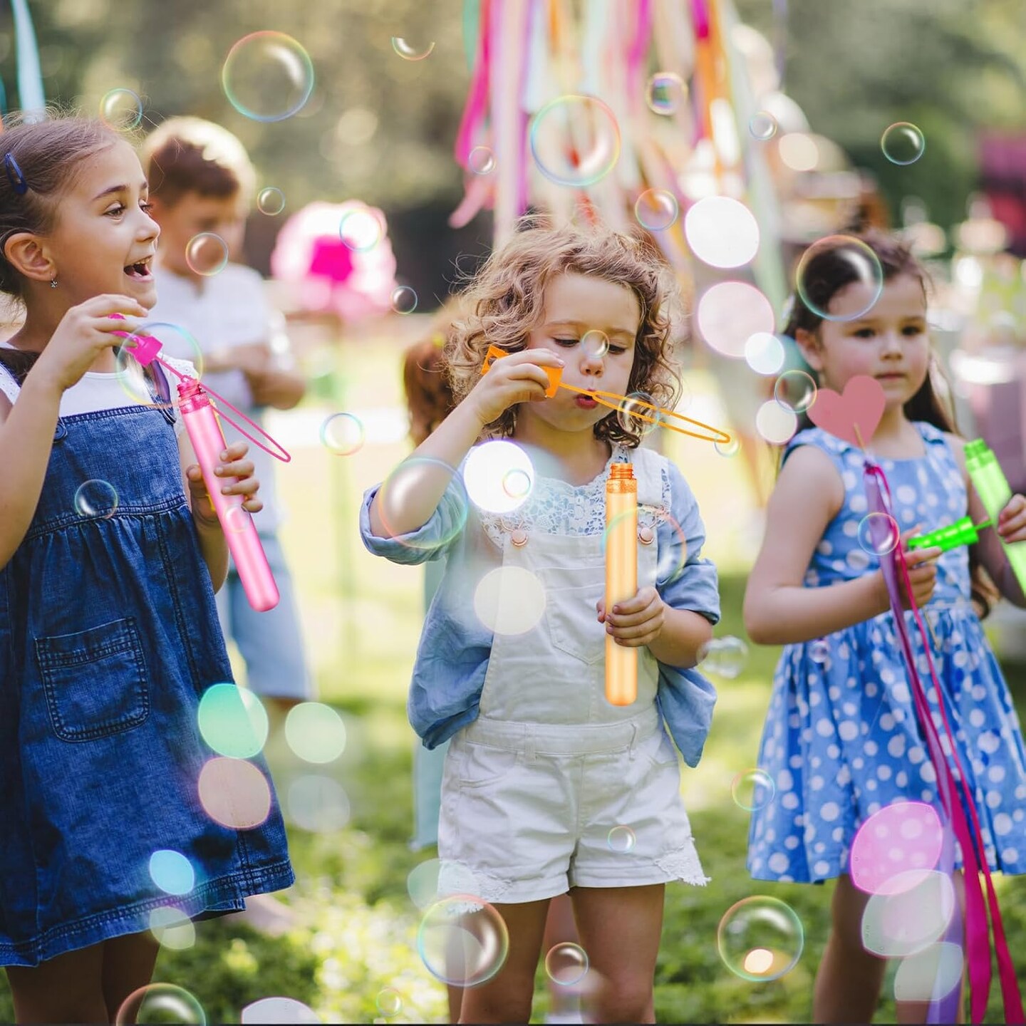 36PCS Bubble Wands for Kids,Bulk Bubble Wand for Kids Party Favor, Bubble Maker for Party Favor,Birthday,Goodie Bags, Wedding, Carnival Prizes, Summer Outdoor Toy Gifts, Assortment 6 Colors