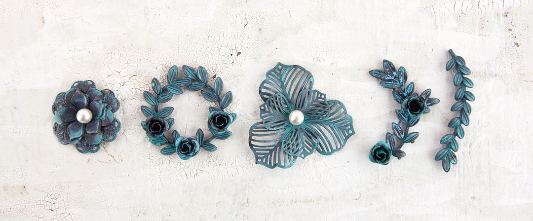 Metal Patina Trinkets - Flowers &#x26; Vines 655350584924