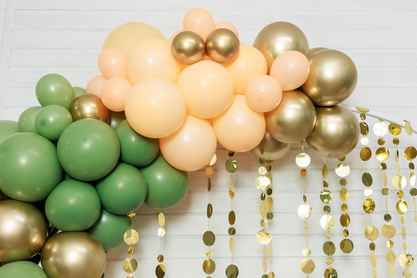 Nude Balloons - 12 inch 100pcs Latex - Round Neutral Boho Birthday Balloons with 2 Ribbons, Helium Apricot Balloons