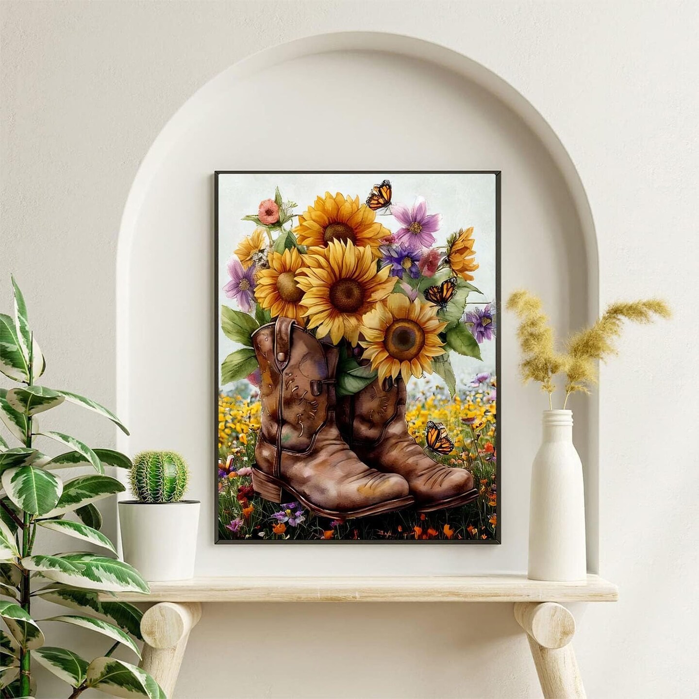 Diamond Painting Kits for Adults- 5D Sunflower Flowers Diamond Art Kits for Adult