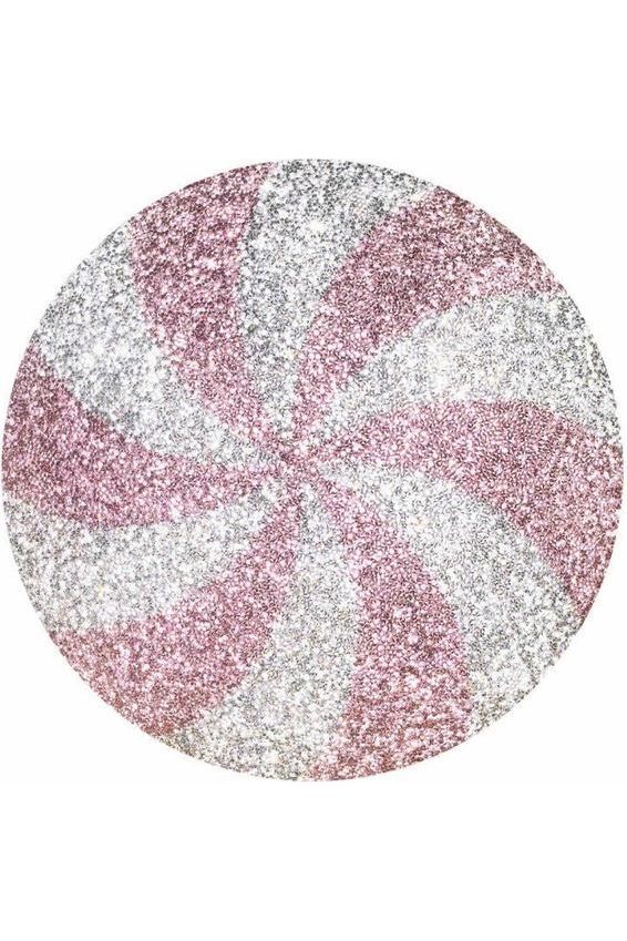 15&#x22; Peppermint Shaped Pillow: Pink