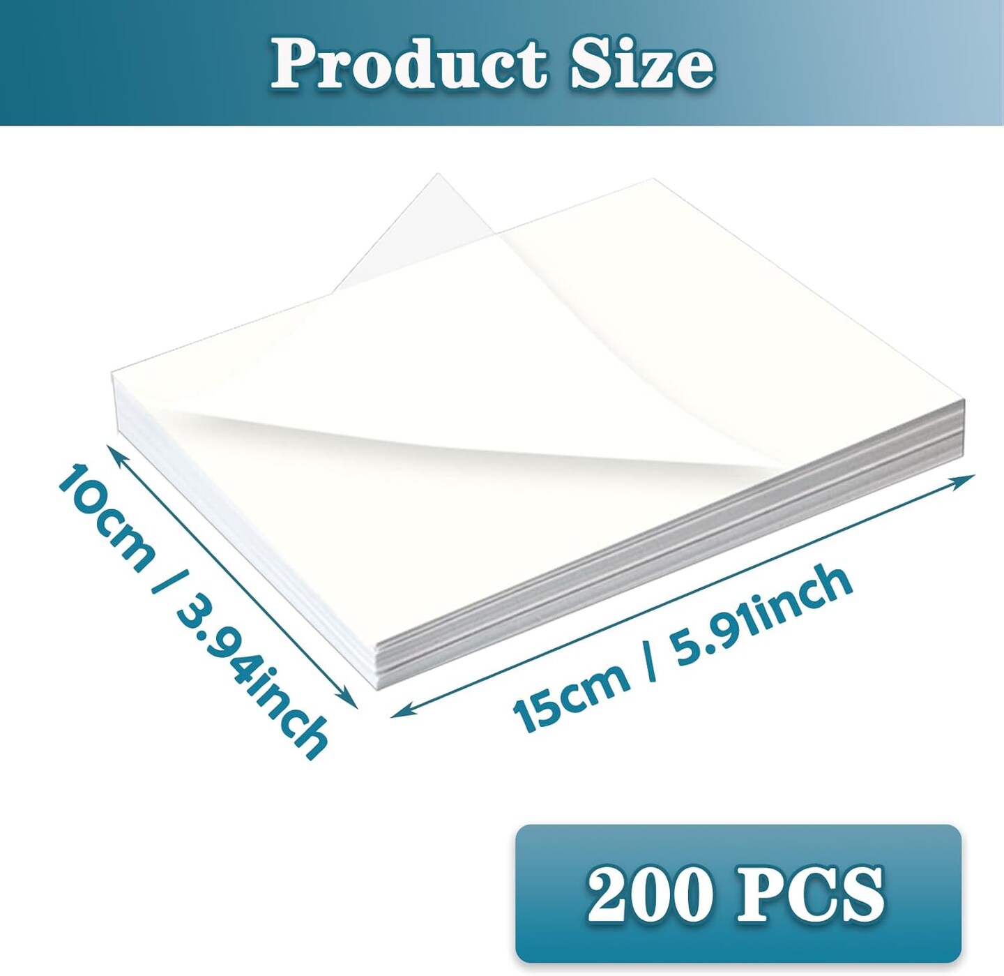 Diamond Painting Release Paper, Double-Sided Non-Stick Release Paper for Diamond Art 15x10cm Diamond Painting Cover Replacement for 5D Diamond Painting Accessories and Tools - 200 Pieces