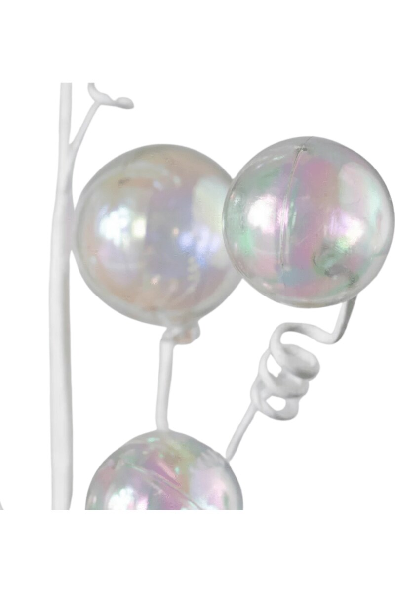 28&#x22; Clear Iridescent Ball Spray